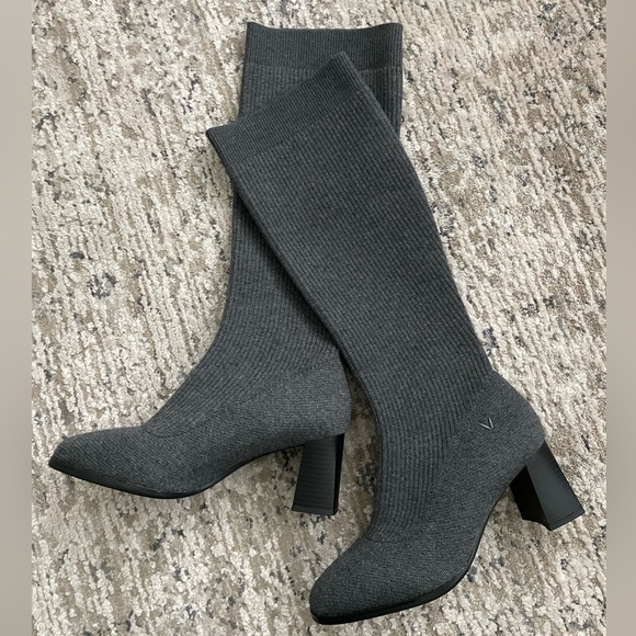 VIVAIA Boots Knee High Water Repellent Wool (Tessa Pro) 38.5 / 7.5 Gray - Picture 7 of 14